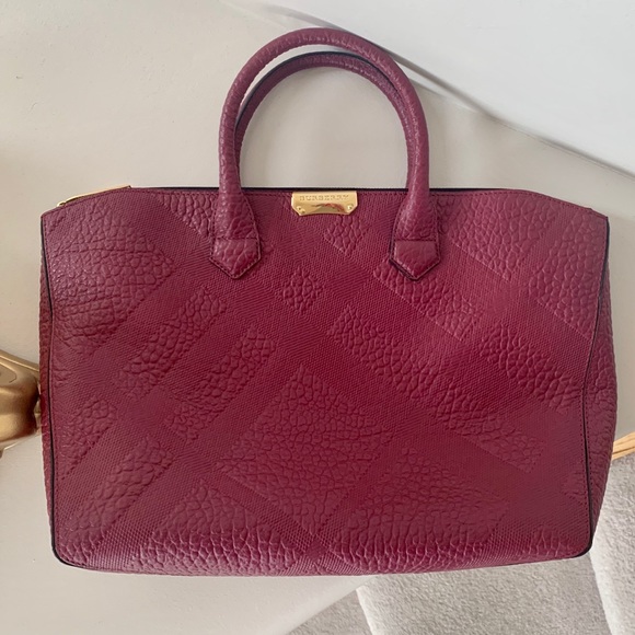 ❌SOLD❌ LNIB - BURBERRY CHECK LEATHER BAG - Picture 1 of 5